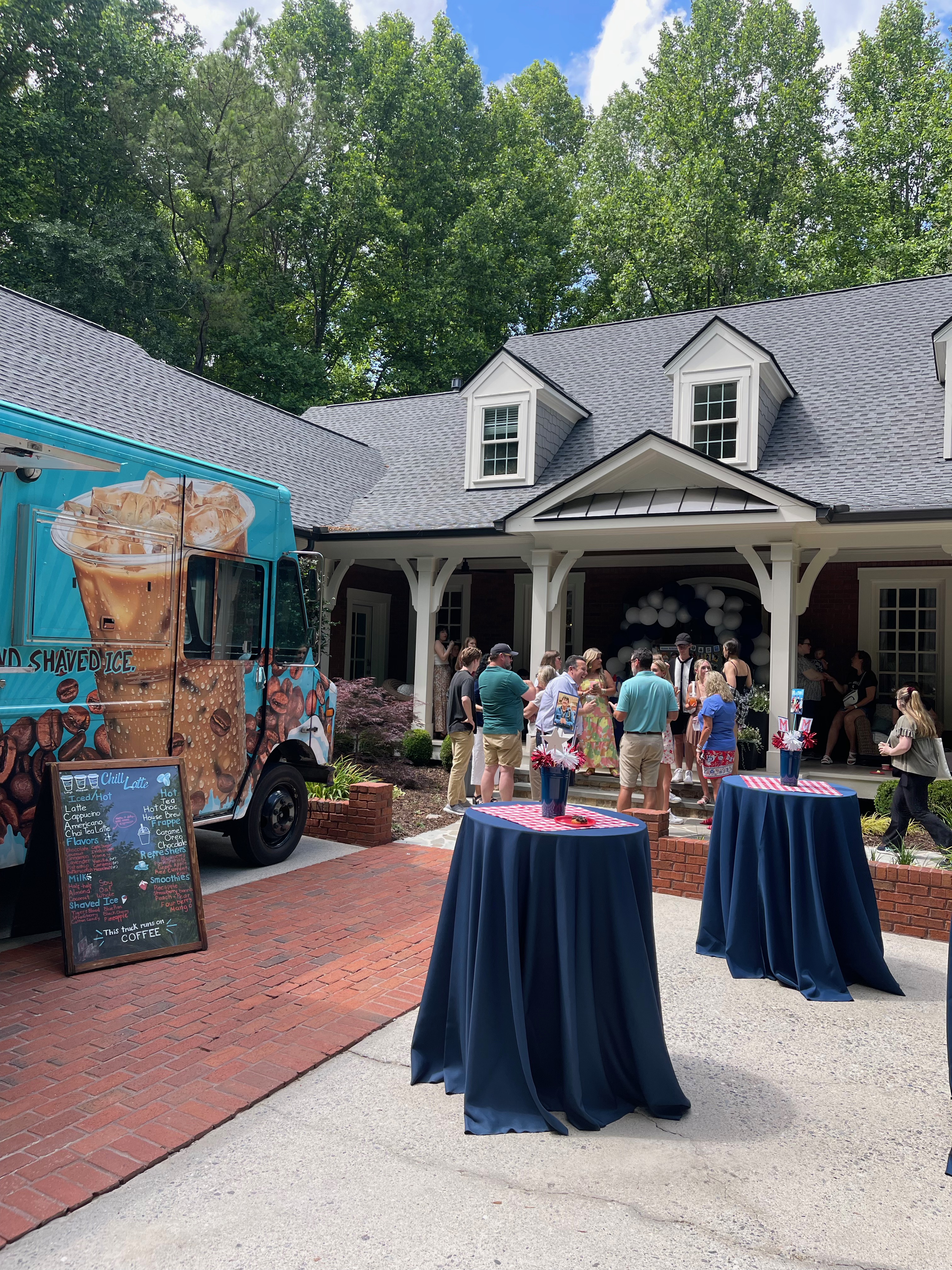 Chill Latte Coffee truck at the graduation party